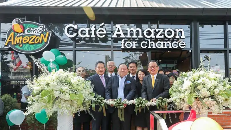 Cafe Amazon for Chance สาขา 7 กระทรวงการพัฒนาสังคมและความมั่นคงของมนุษย์ Cafe Amazon for Chance สร้างโอกาส สร้างงาน อย่างยั่งยืนให้แก่ผู้พิการไทย