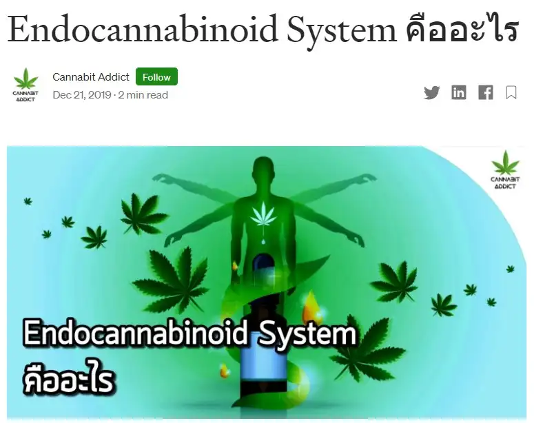 จุดเริ่มต้นและการค้นพบ Endocannabinoid System Endocannabinoid System (ECS)