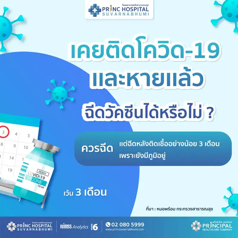  หากเคยติดโควิด-19 และหายแล้ว ฉีดวัคซีนได้หรือไม่? - คำตอบจาก WHO กรมควบคุมโรค จุฬา มหิดล รพ.เอกชน