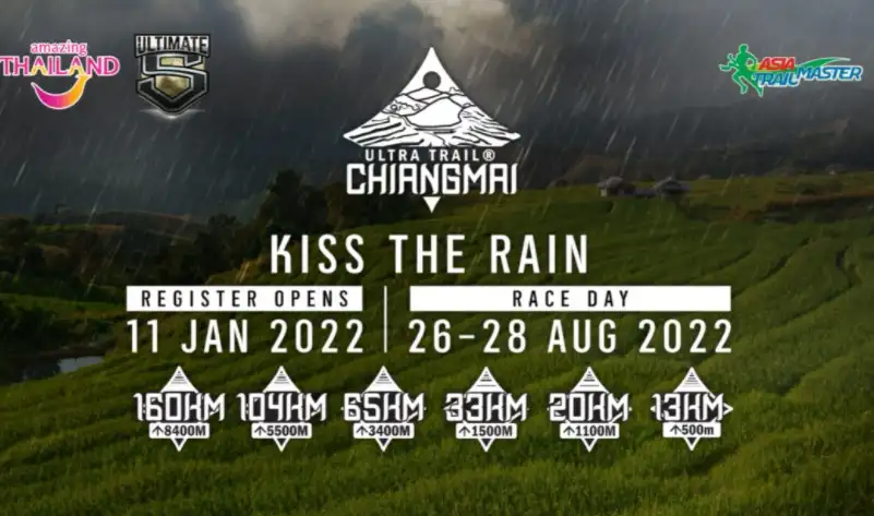 Ultra-Trail Chiangmai  KISS THE RAIN 26-28 ส.ค.65 [Finished] งานวิ่งในไทยที่จัดและจบไปแล้วในรอบปี 2565