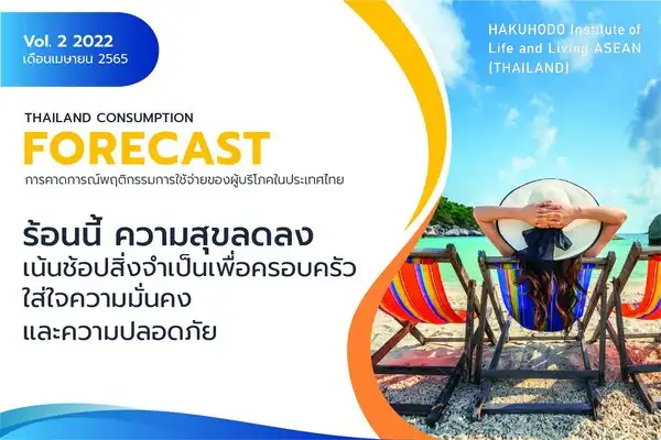 รายงานการคาดการณ์พฤติกรรมการใช้จ่ายของผู้บริโภคในประเทศไทย APR 2022 issue พฤติกรรมใช้จ่ายคนไทยเปลี่ยนไปหลังวิกฤติ "โควิด-19" ฮาคูโฮโด ส่องเทรนด์สุขภาพ