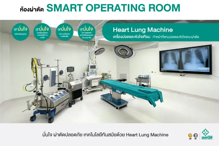 เครื่องปอดและหัวใจเทียม เทคโนโลยีทางการแพทย์ โรงพยาบาลนนทเวช