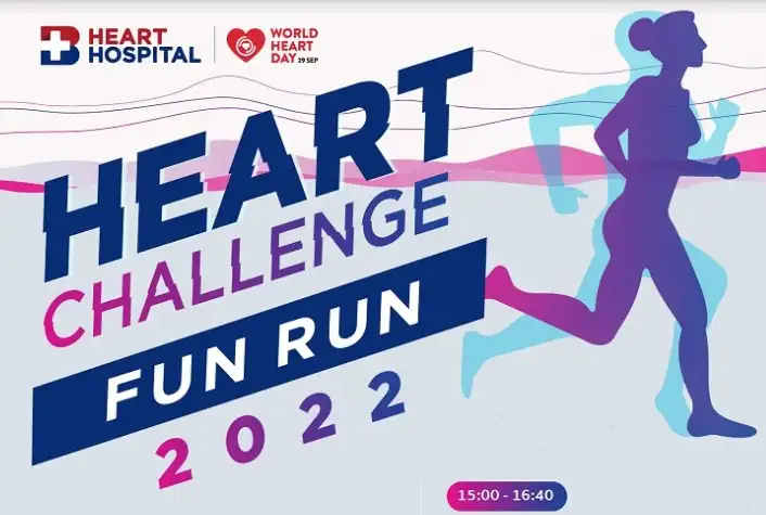 รพ.หัวใจกรุงเทพ ชวนวิ่ง Heart Challenge Fun Run 2022 เสาร์ที่ 1 ต.ค.65 [Finished] งานวิ่งในไทยที่จัดและจบไปแล้วในรอบปี 2565