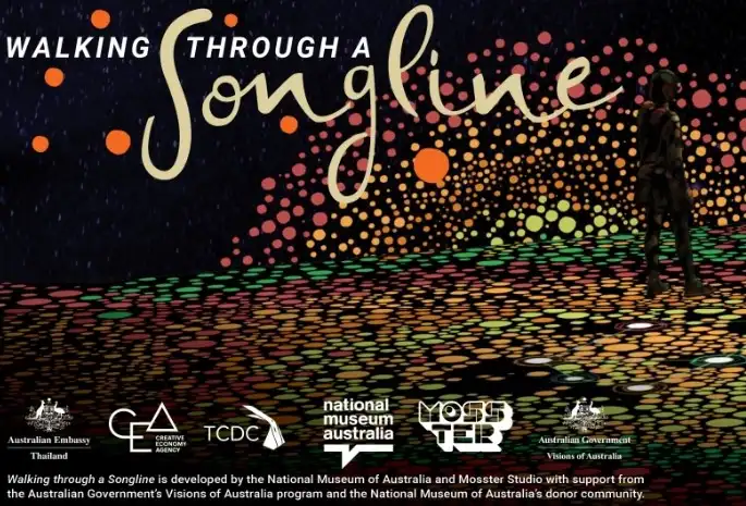 Walking through a Songline จัดแสดง TCDC Bangkok เทศกาล Colorful Bangkok 2022 ฝ่าลมหนาว ชมศิลปะ แสงสี และดนตรี