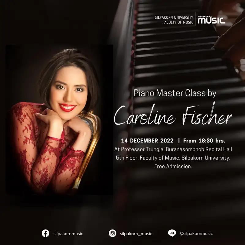 14 ธ.ค. 65 Piano Master Class by Caroline Fischer [archive] ดนตรีในสวนปี 2565