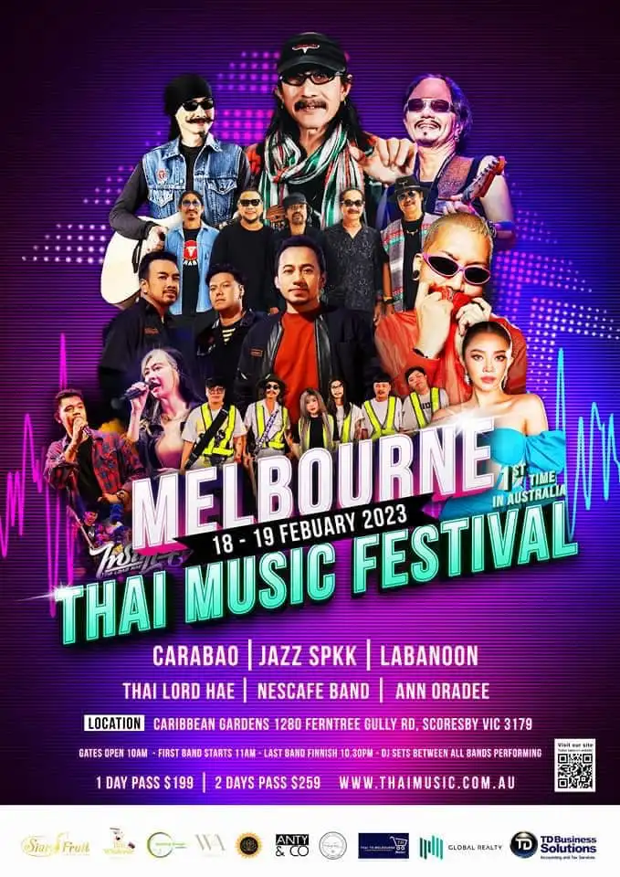 THAI Music Festival live in Melbourne 2023 Enjoy Thais at Thai festival around the world 2023