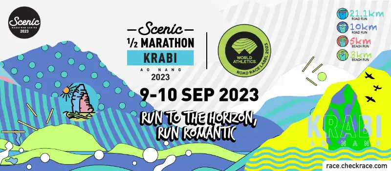 Scenic Half Marathon Krabi 2023, 9 - 10 September Running competitions in Thailand in 2023