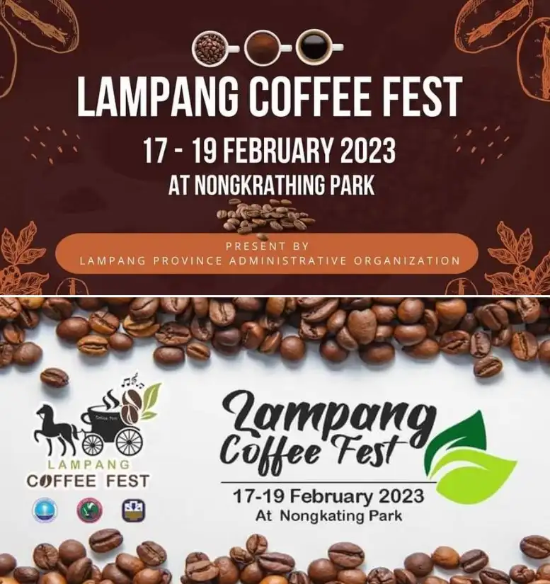 Lampang coffee fest 2023, Feb 17-19 Coffee festival event in Thailand 2023