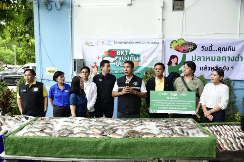 เดินหน้าสร้างความมั่นคงทางอาหาร ผ่านโครงการ BKK Food Bank กทม.ผนึก 2 เชฟมือทอง เปลี่ยนปลาหมอคางดำ เป็นเมนูเด็ดสู่กลุ่มเปราะบาง