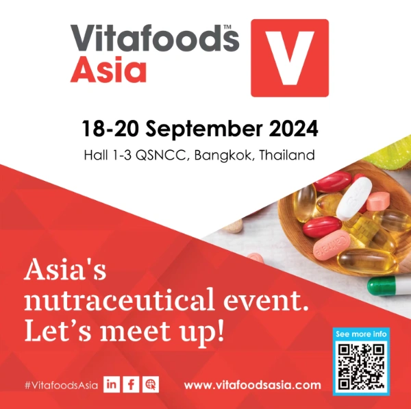 Vitafoods Asia 2024 วันที่ 18-20 กันยายน 2567 