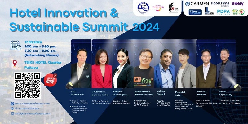 Hotel Innovation & Sustainable Summit 2024 @Pattaya 17 กันยายน 2567 