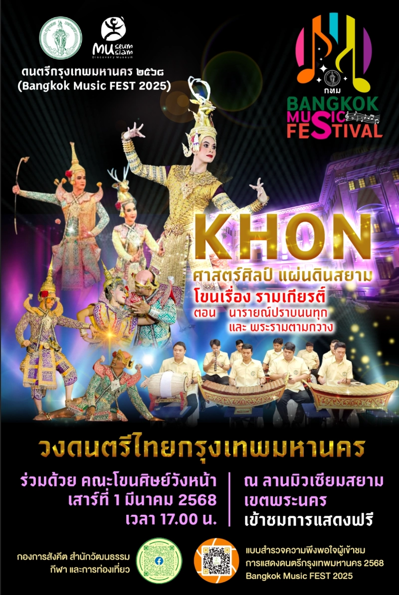 Museum Siam “KHON” ศาสตร์ศิลป์ แผ่นดินสยาม เรื่อง “รามเกียรติ์”  