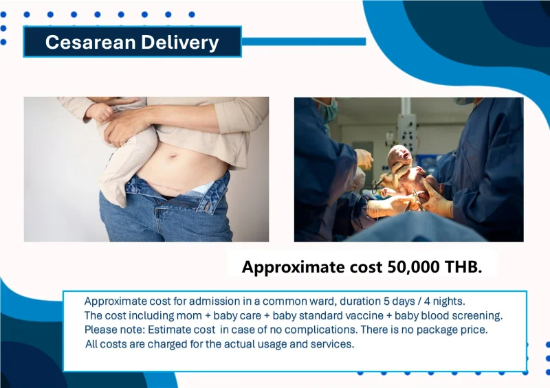 Cesarean Delivery Koh Samui Hospital Koh Samui Hospital Services (Clinic, Patient Room Rate)