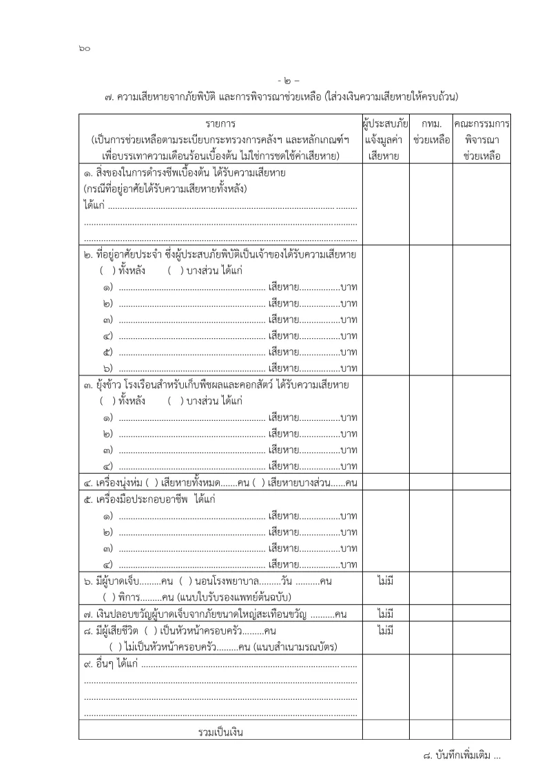 แบบสอบข้อเท็จจริง(กทม.).pdf 2/3 กทม. เปิดเกณฑ์เยียวยาน้ำท่วม เพิ่มค่าซ่อมแซมบ้านไม่เกิน 88,600 ยื่นออนไลน์ได้ ไม่ต้องใช้ใบแจ้งความ