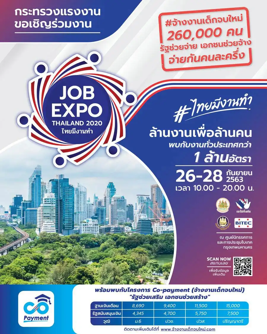 กำลังหางาน ต้องไปงาน Job Expo Thailand 2020 HealthServ