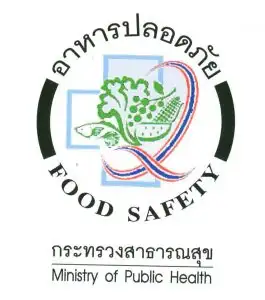 เครื่องหมายโครงการ อาหารปลอดภัย Food Safety HealthServ.net