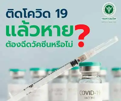 ติดโควิดและหายแล้ว ต้องฉีดวัคซีนหรือไม่ HealthServ.net