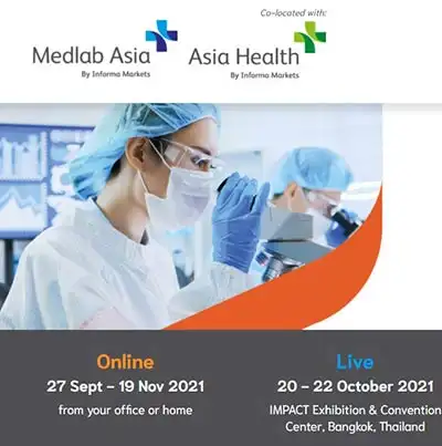 Medlab Asia & Asia Health 2021 Online & Live at IMPACT Exhibition & Convention Thailand HealthServ.net