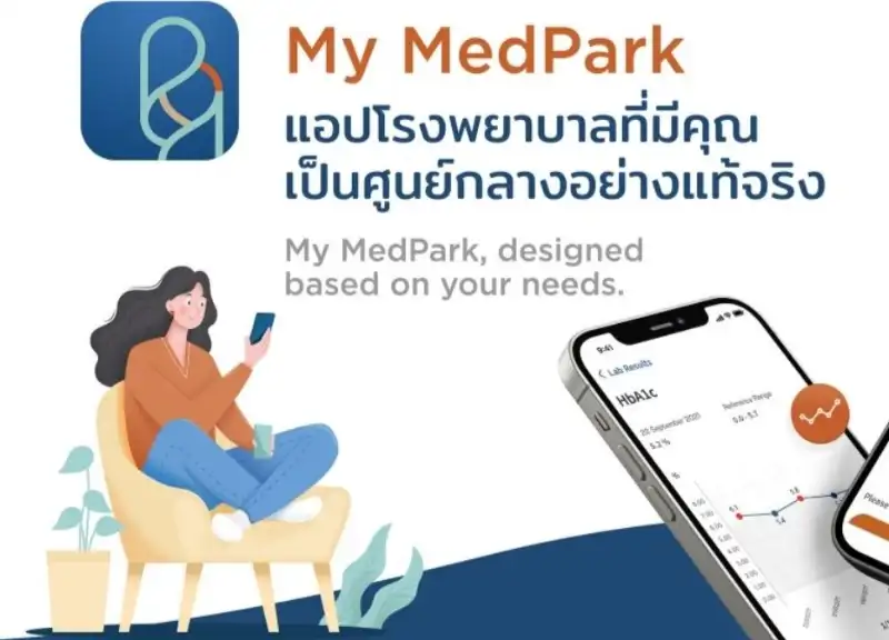 เมดพาร์คเปิดตัวแอป My MedPark คลิกเดียวจบ ครบทุกการดูแลสุขภาพ HealthServ.net