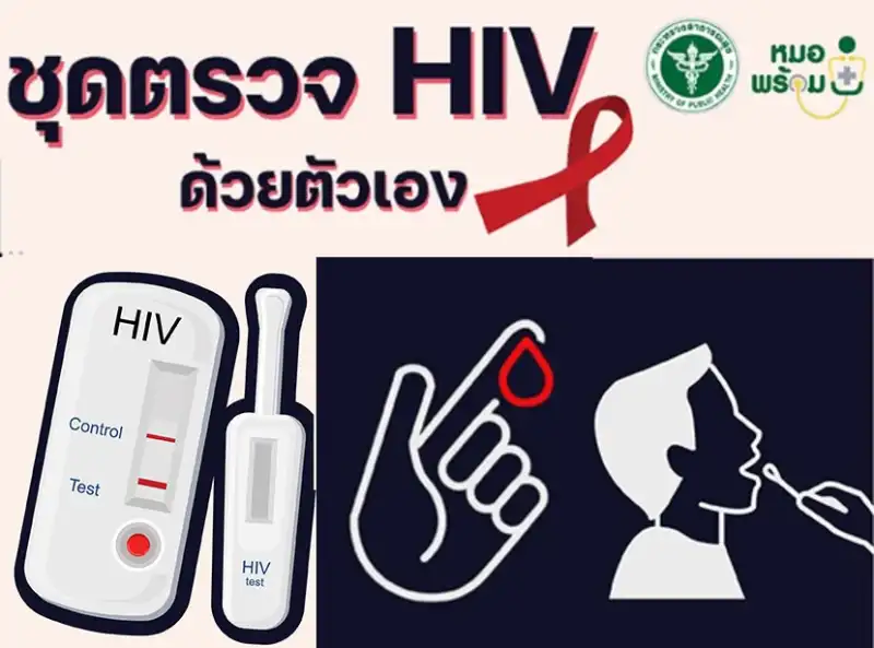 รู้จักชุดตรวจ HIV ด้วยตัวเอง 2 แบบ และคำแนะนำการใช้ (อย.) HealthServ.net