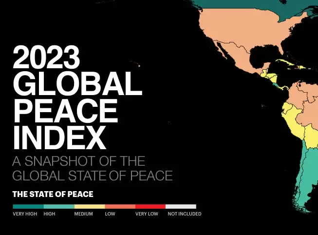 ดัชนีความสงบสุขโลก Global Peace Index (GPI) 2023 ไอซ์แลนด์ ยังครองอันดับ 1 HealthServ.net