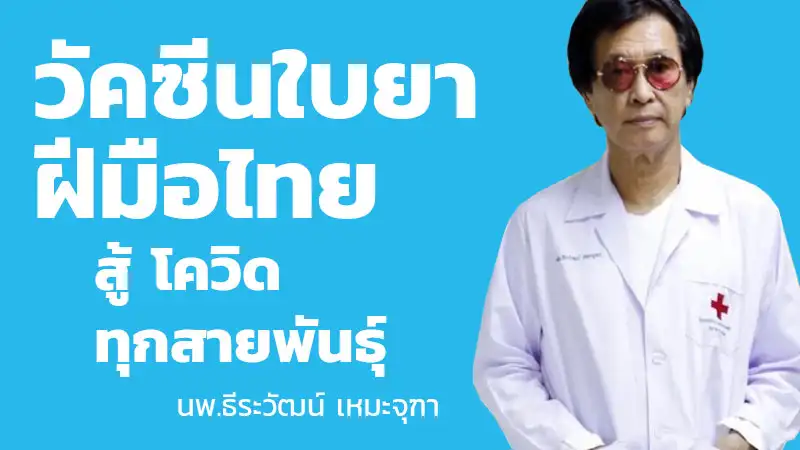 วัคซีนใบยาฝีมือไทย สู้โควิดทุกสายพันธุ์ - ธีระวัฒน์ เหมะจุฑา HealthServ