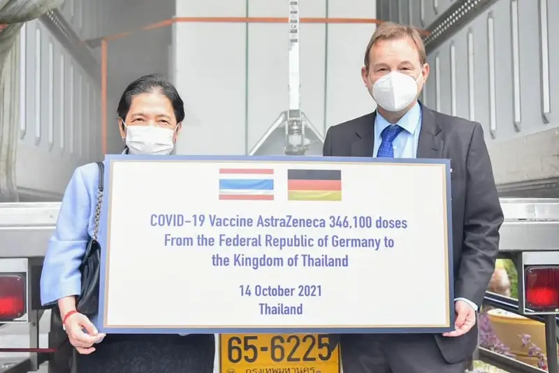 วัคซีนแอสตร้าจากเยอรมันและญี่ปุ่น กันราว 7.5 แสนโดส เดินทางถึงไทย 15 ตุลาคม HealthServ