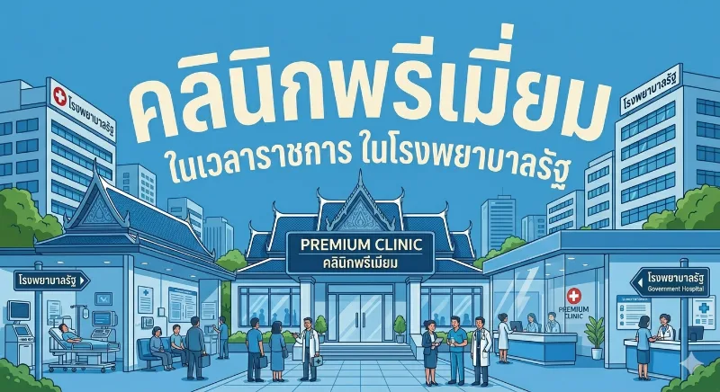 คลินิกพรีเมียมในเวลาราชการในโรงพยาบาลรัฐ - กรุงเทพและทั่วประเทศ HealthServ