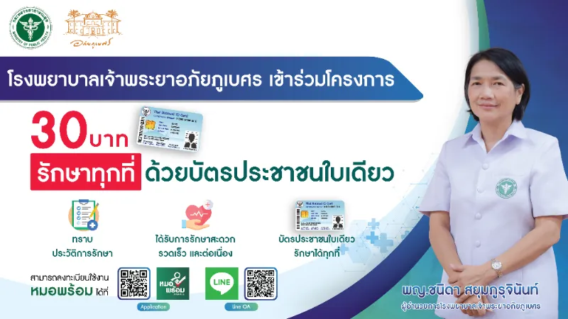 หน่วยบริการผู้ป่วยนอก คลินิก-แผนก โรงพยาบาลเจ้าพระยาอภัยภูเบศร HealthServ