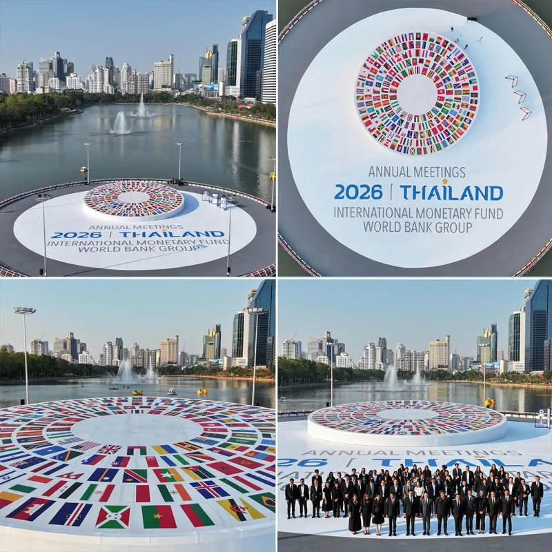 การประชุมประจำปีสภาผู้ว่าการกองทุนการเงินระหว่างประเทศ (IMF) และกลุ่มธนาคารโลก ประจำปี 2026 (2026 IMF-World Bank Group Annual Meetings) ศูนย์การประชุมแห่งชาติสิริกิติ์ (QSNCC) กรุงเทพมหานคร ประเทศไทย 12–18 ตุลาคม 2026 (Photo : World Bank Group 11 October 2026) HealthServ