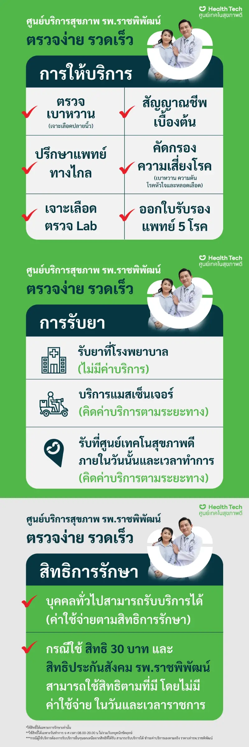 ศูนย์เทคโนสุขภาพดี Health Tech ในกรุงเทพมหานคร HealthServ