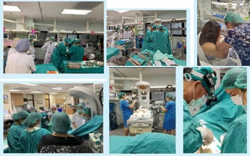 ทีมแพทย์ รพ.สุราษฎร์ฯ ทำสำเร็จครั้งแรก ผ่าตัดใหญ่เปิดหน้าท้องเด็กทารกแรกเกิด HealthServ