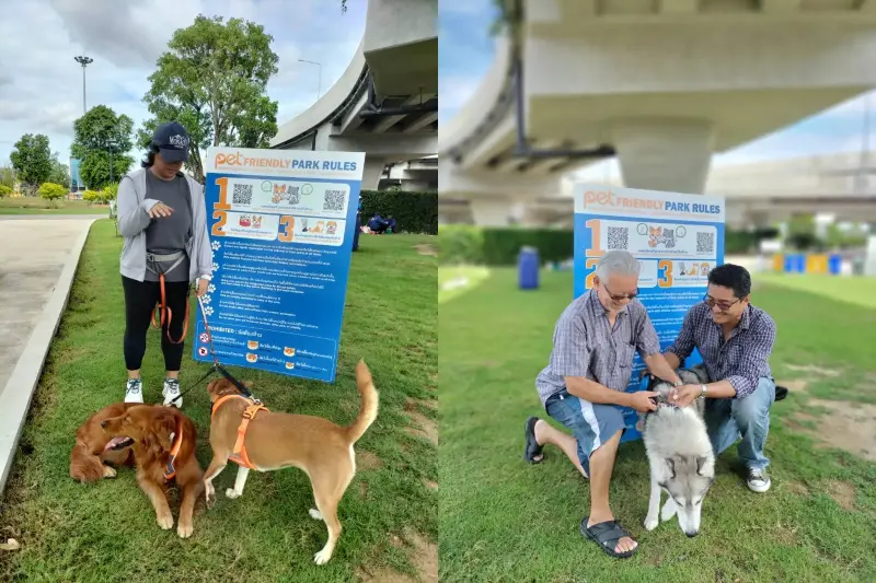 เปิดแล้ว Pet Friendly Park แห่งแรกของกรุงเทพ สวนต่างระดับพรานนก - พุทธมณฑลสาย 4 HealthServ
