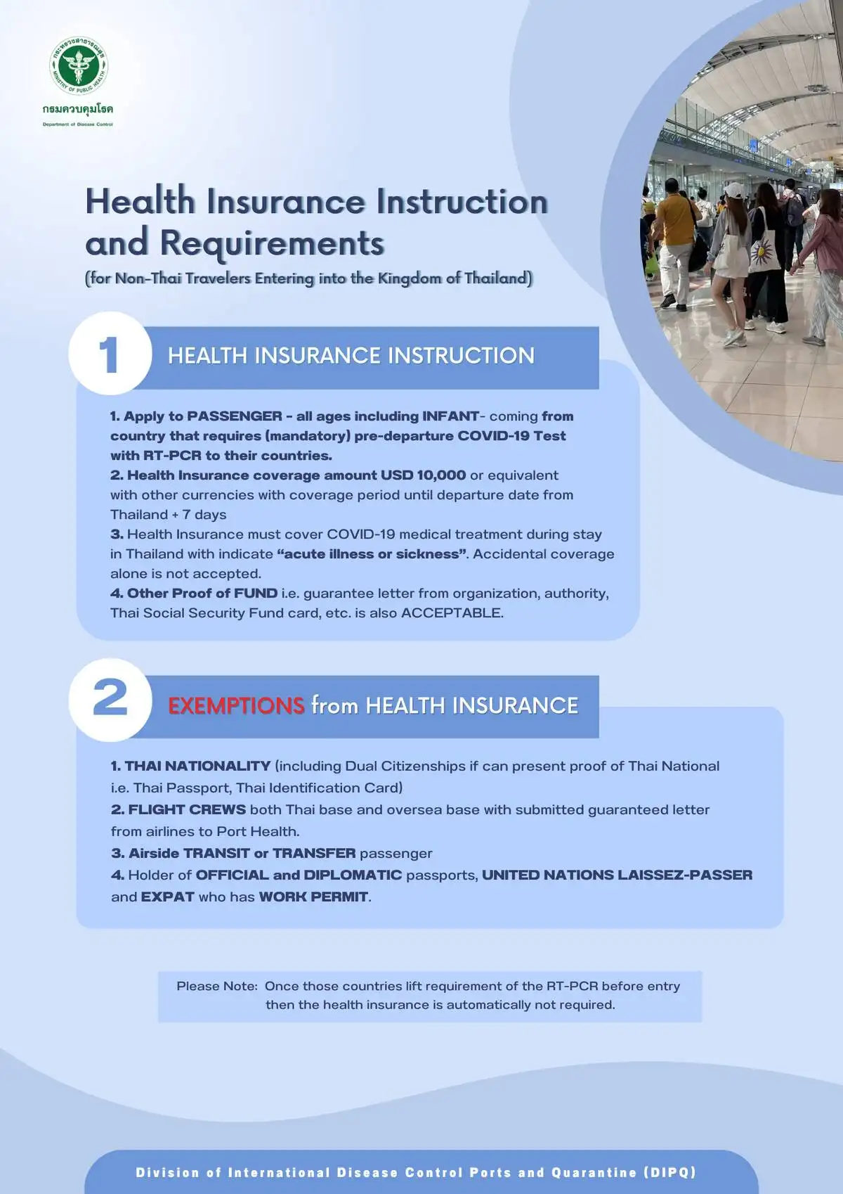 Public Health Measures for Foreign Travelers Entering Thailand (10 Jan 2023) HealthServ