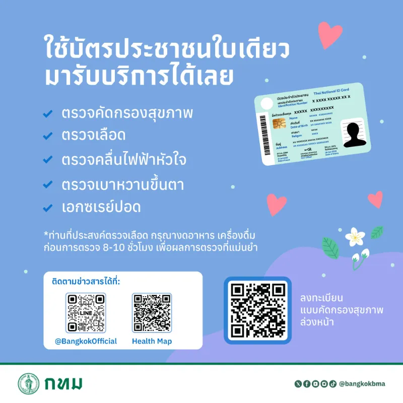 กทม. ร่วมกับ เดอะมอลล์กรุ๊ป ตรวจสุขภาพฟรี 1 ล้านคน เดือนสิงหาคมนี้ HealthServ